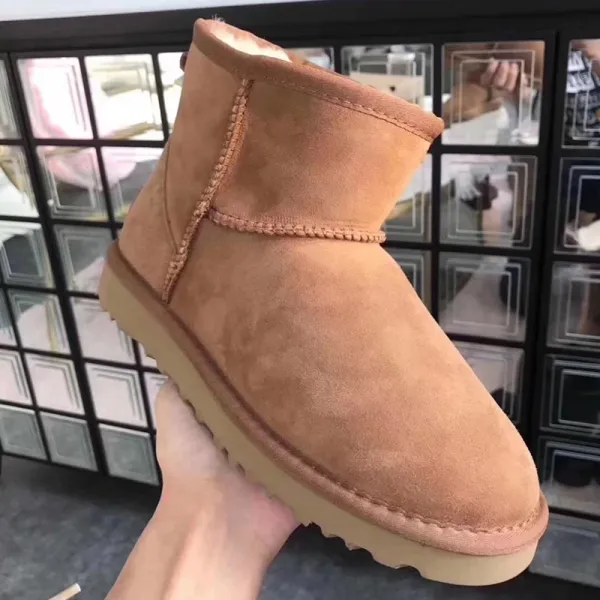 UGG Classic Mini II Chestnut Suede Boots Snow Boots - 1