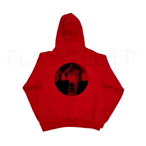 Design All Red Hoodie Red - 2