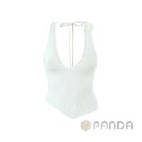 Hollowed-out backless halter top — seller photo 7