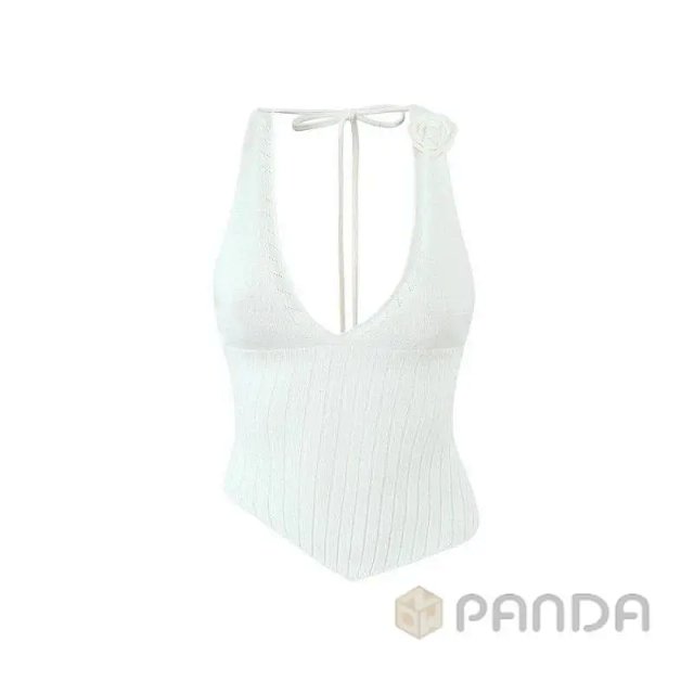 Hollowed-out backless halter top: seller detail photo 6