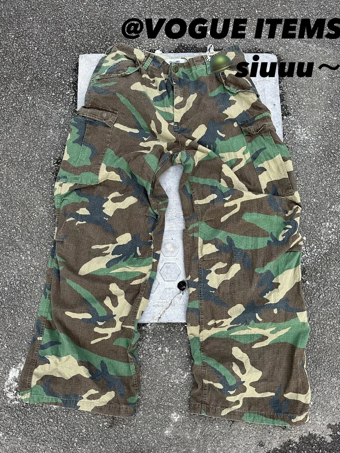 Design M65-Based Modified Camo Cargo Pants Multicolor Pants - 5