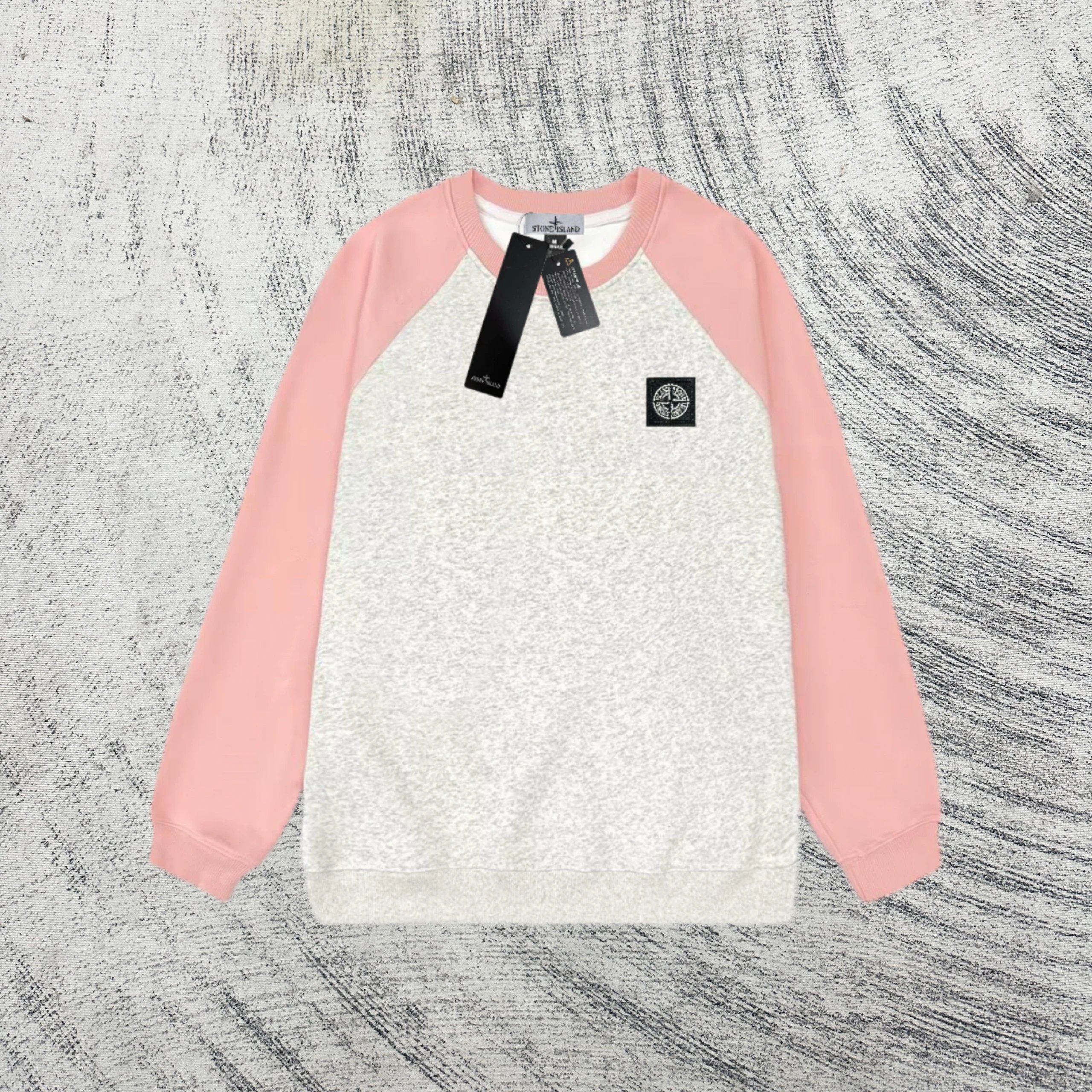 Stone Island Hoodies & Sweatshirts Raglan-sleeve crewneck sweatshirt with compass patch — 0417029CC