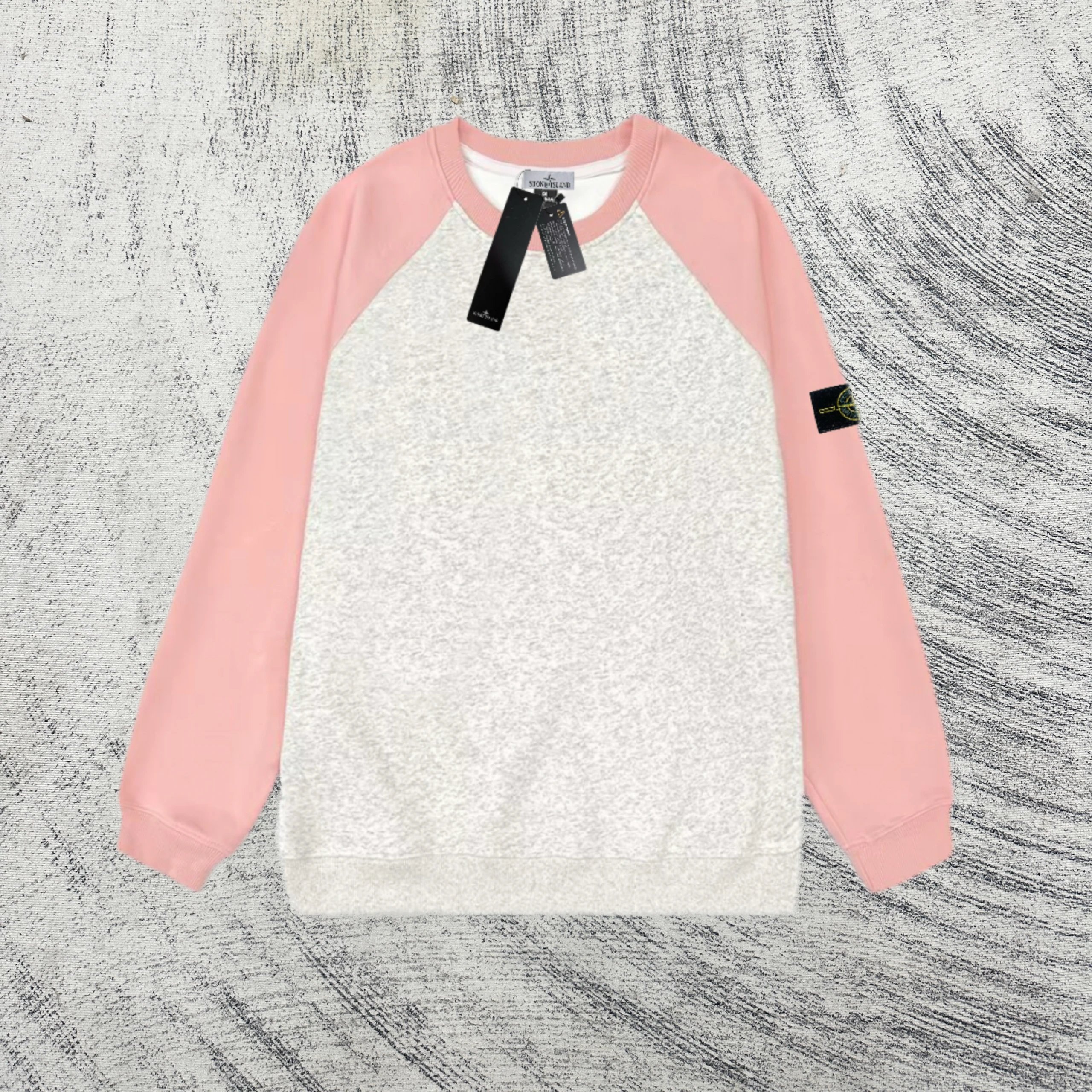 Stone Island Hoodies & Sweatshirts Raglan-sleeve crewneck sweatshirt with compass patch — 0417030CC