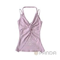 Hollowed-out backless halter top — seller photo 3