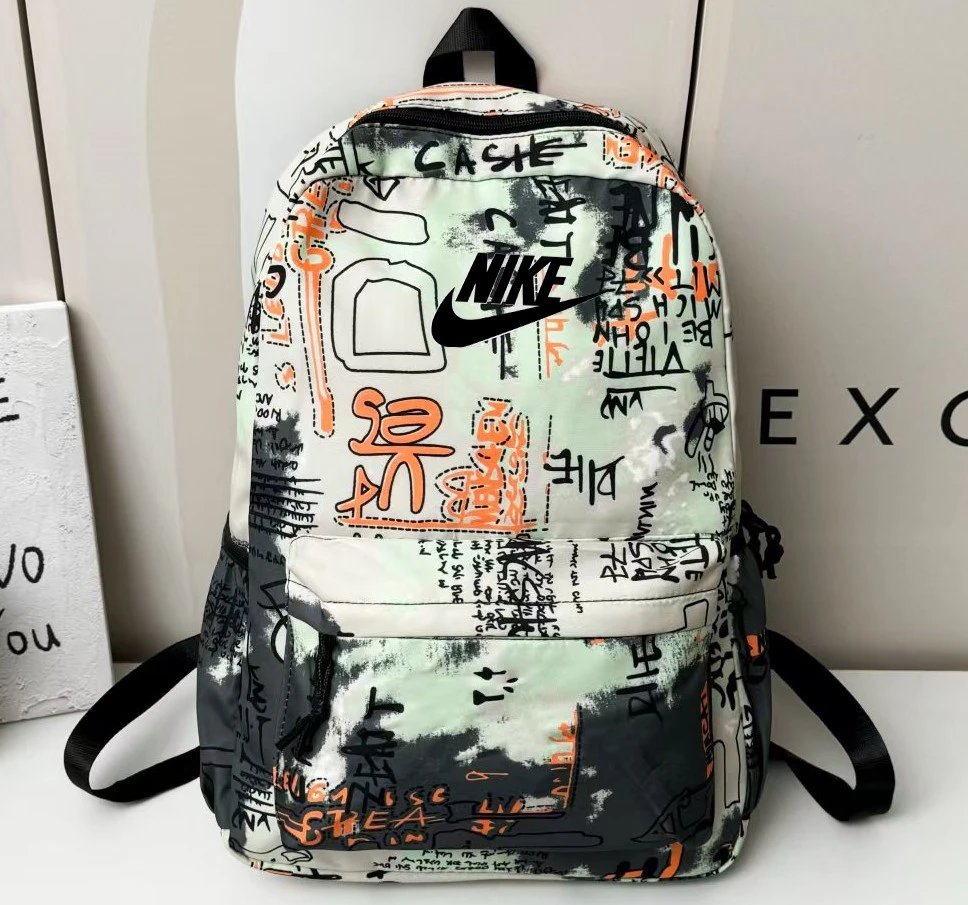 Nike Patchwork Mini Backpack Beige Gray - 4