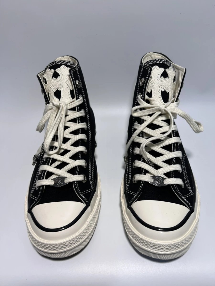 Remake Canvas Shoes Custom Cross Embroidered Leather Air