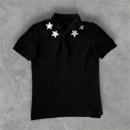 thumbnail for Y2K Short-Sleeved Polo Shirt T-Shirt Print Pattern Tops Dark Gothic Vintage Summer Street Wear Tops