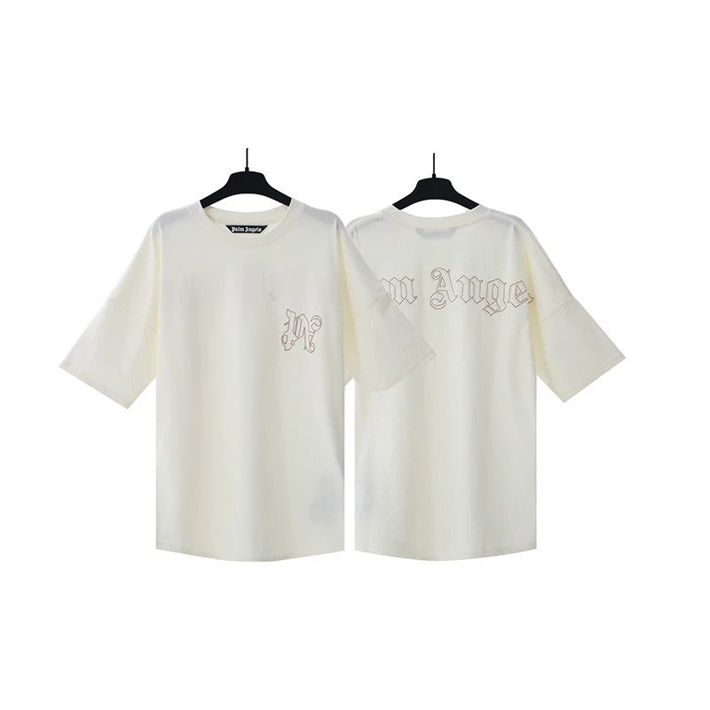 Palm Angels 217 Rue Saint-Honoré Script Logo Black T-Shirt - 13