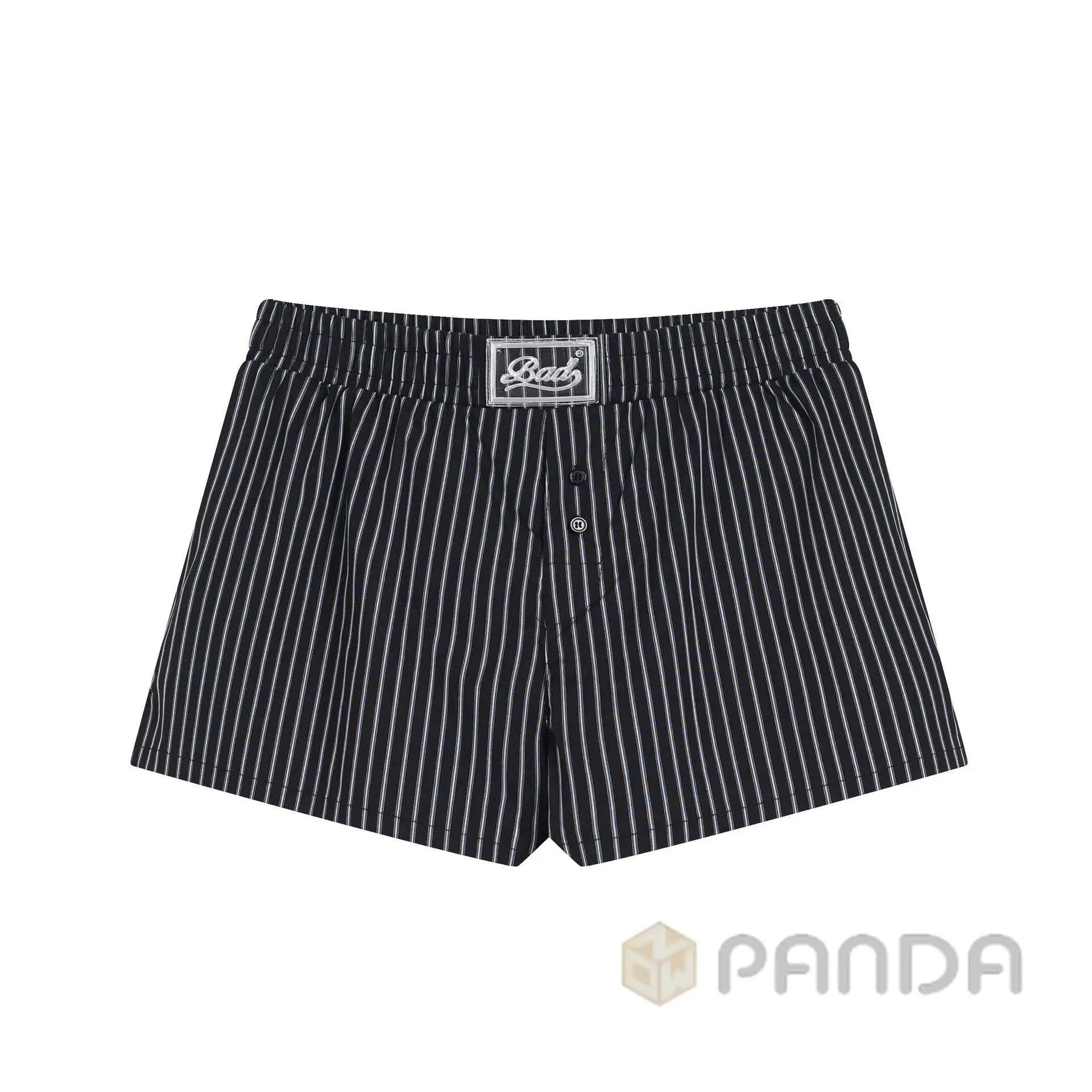 Badfriend Bubble Shorts Navy with White Waistband - 6
