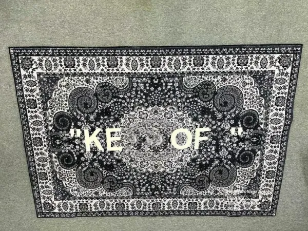 Human Made Wolf Head Rug Black Yellow Accessories - 6