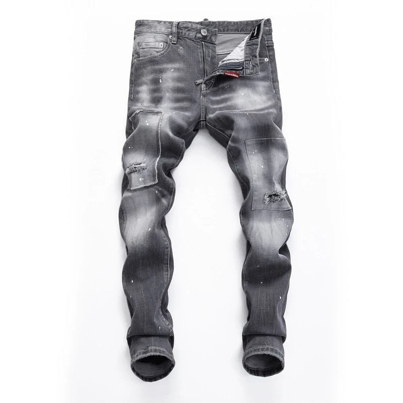 DSQUARED2 Brothers Slim Fit Distressed Blue Jeans - 14