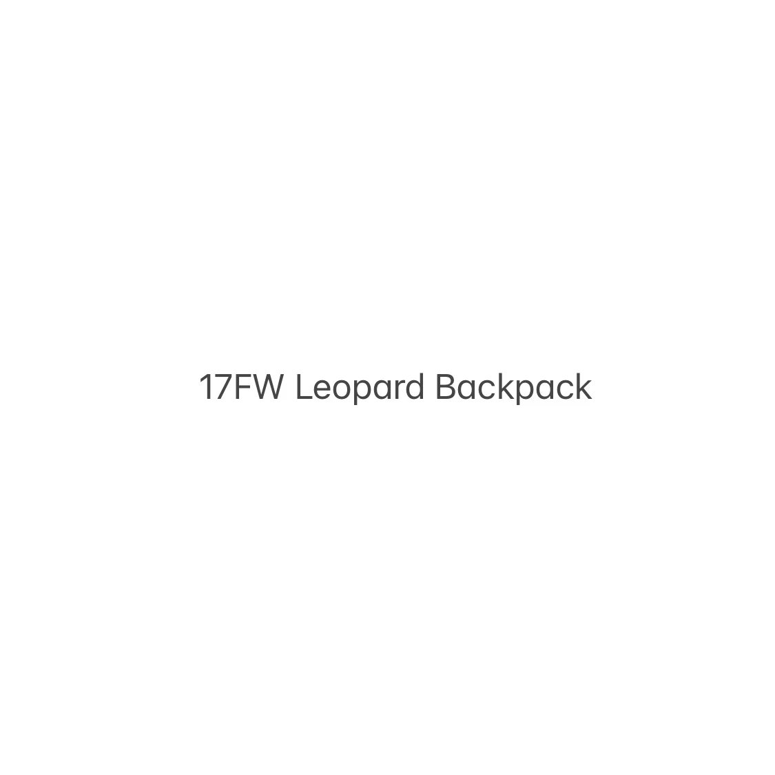 Supreme Leopard Backpack