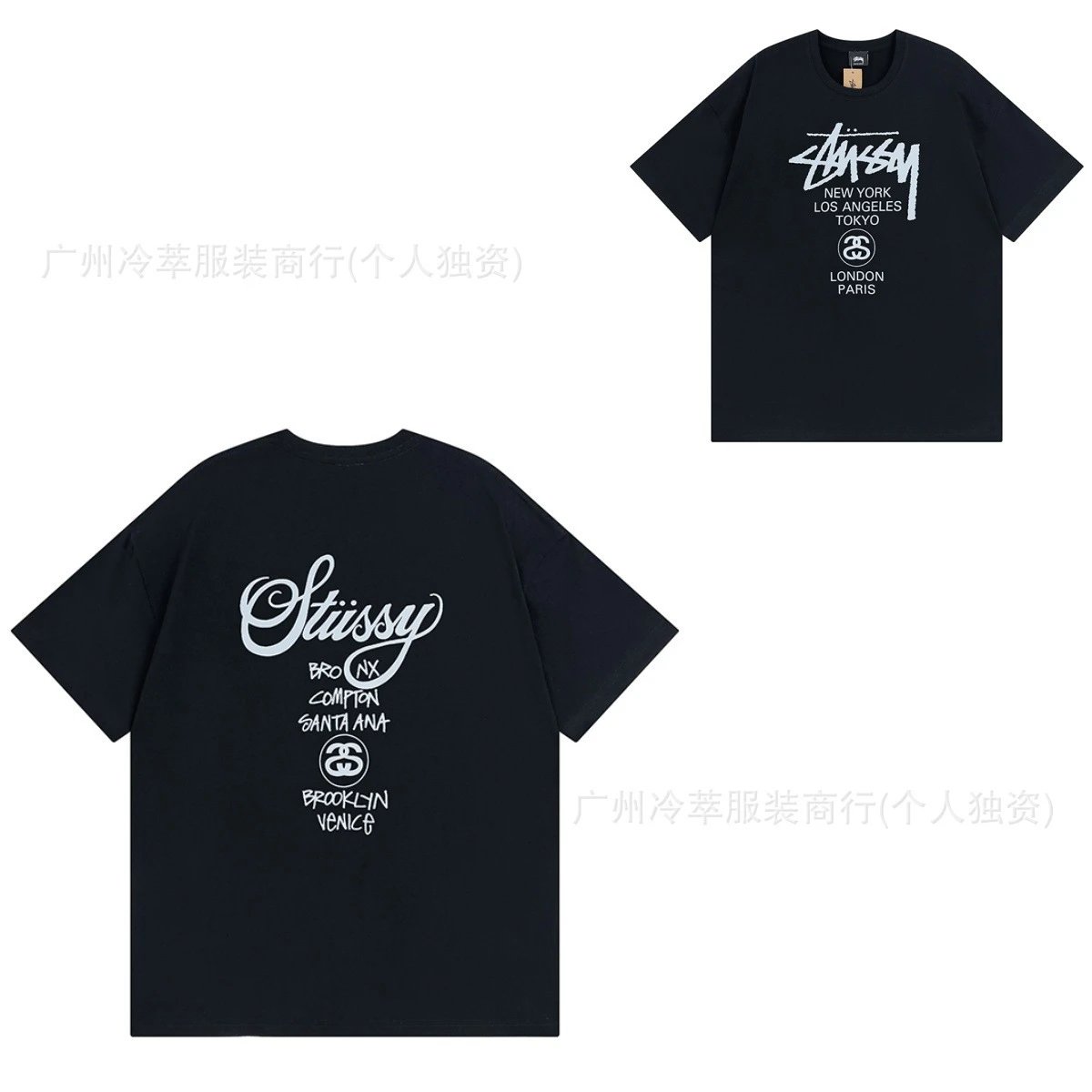 Stüssy Nature's Flowers Graphic T-Shirt Black - 14