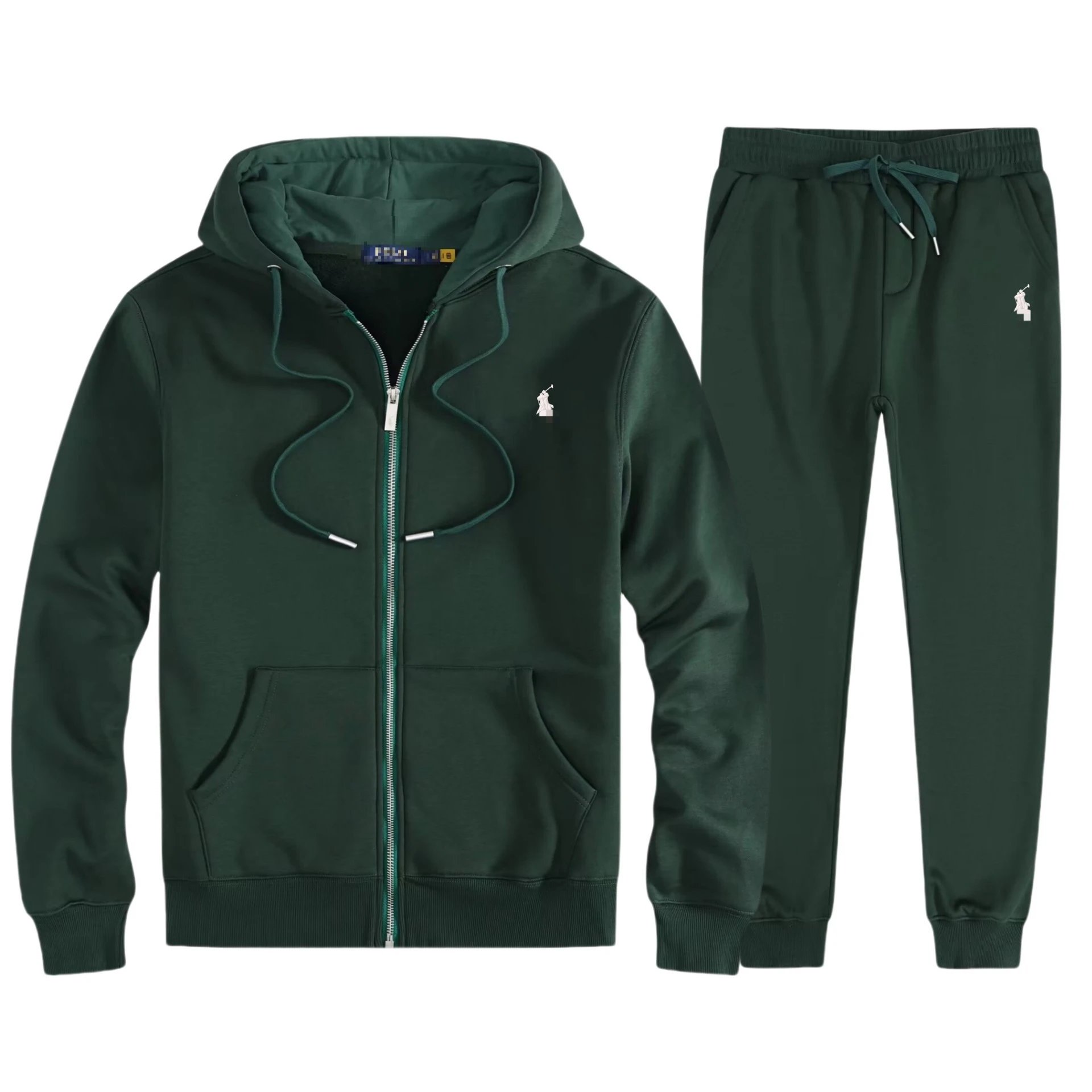Dark green-white label