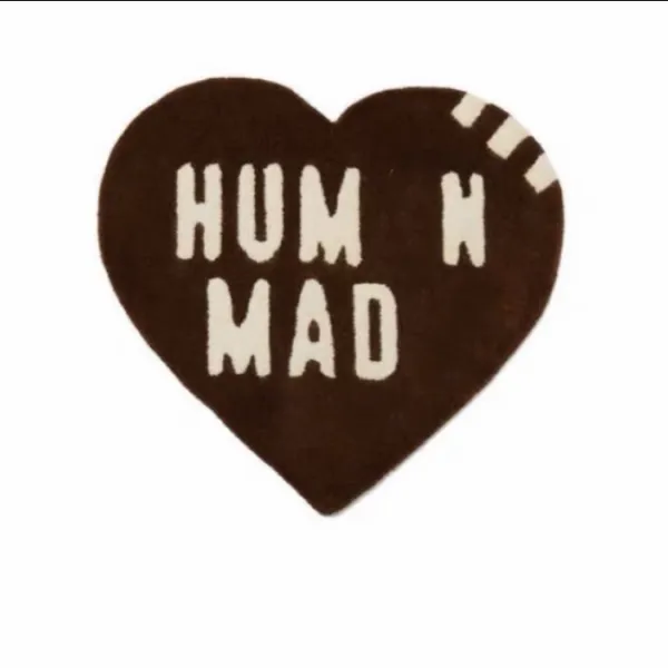 Human Made Heart Patch Brown Wool Appliqué Accessories - 1