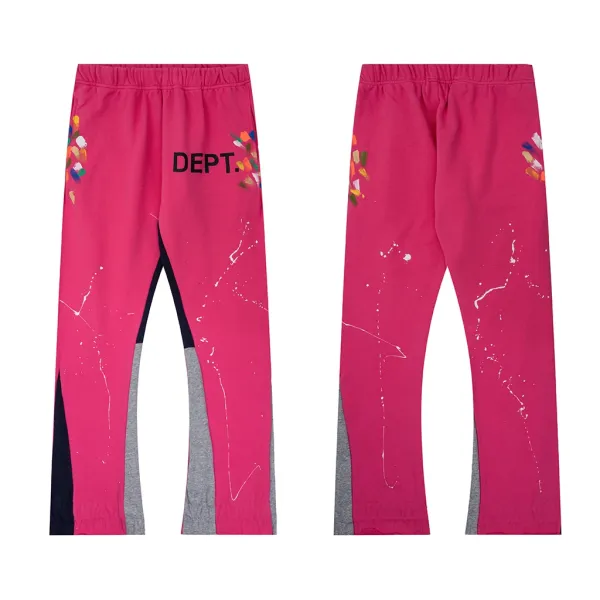 Gallery Dept Paint Splatter Sweatpants Pink - 1