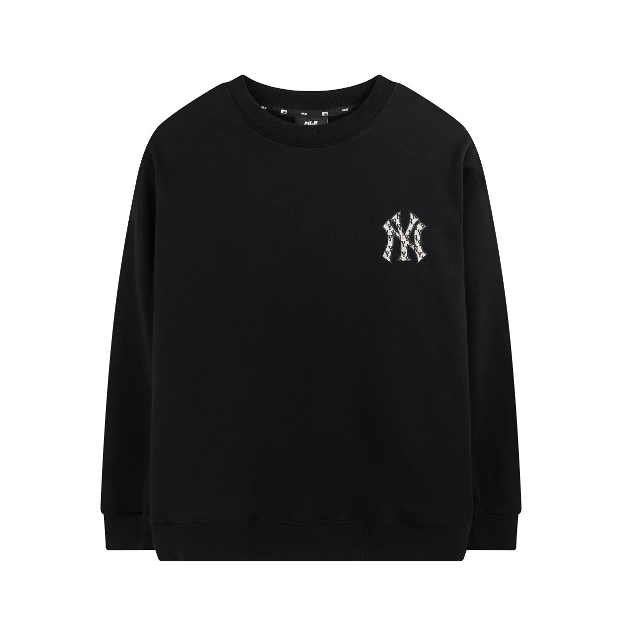 MLB Hoodies & Sweatshirts Crewneck NY Logo Patch Sweatshirt — 0457017CPZC