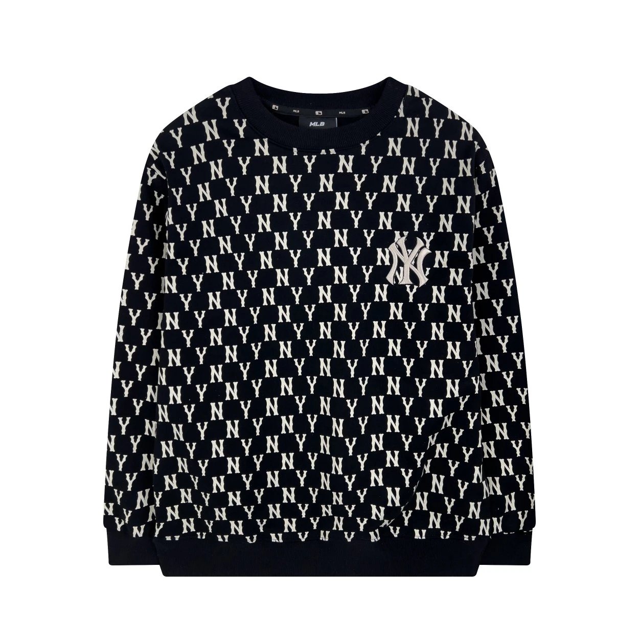 MLB Hoodies & Sweatshirts Crewneck NY Logo Patch Sweatshirt — 0457018CPZC