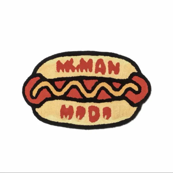 Design Hot Dog Rug Multicolor Floor Mat Accessories - 1