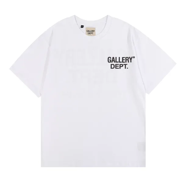 Gallery Dept Logo Print Olive Green T-Shirt - 13