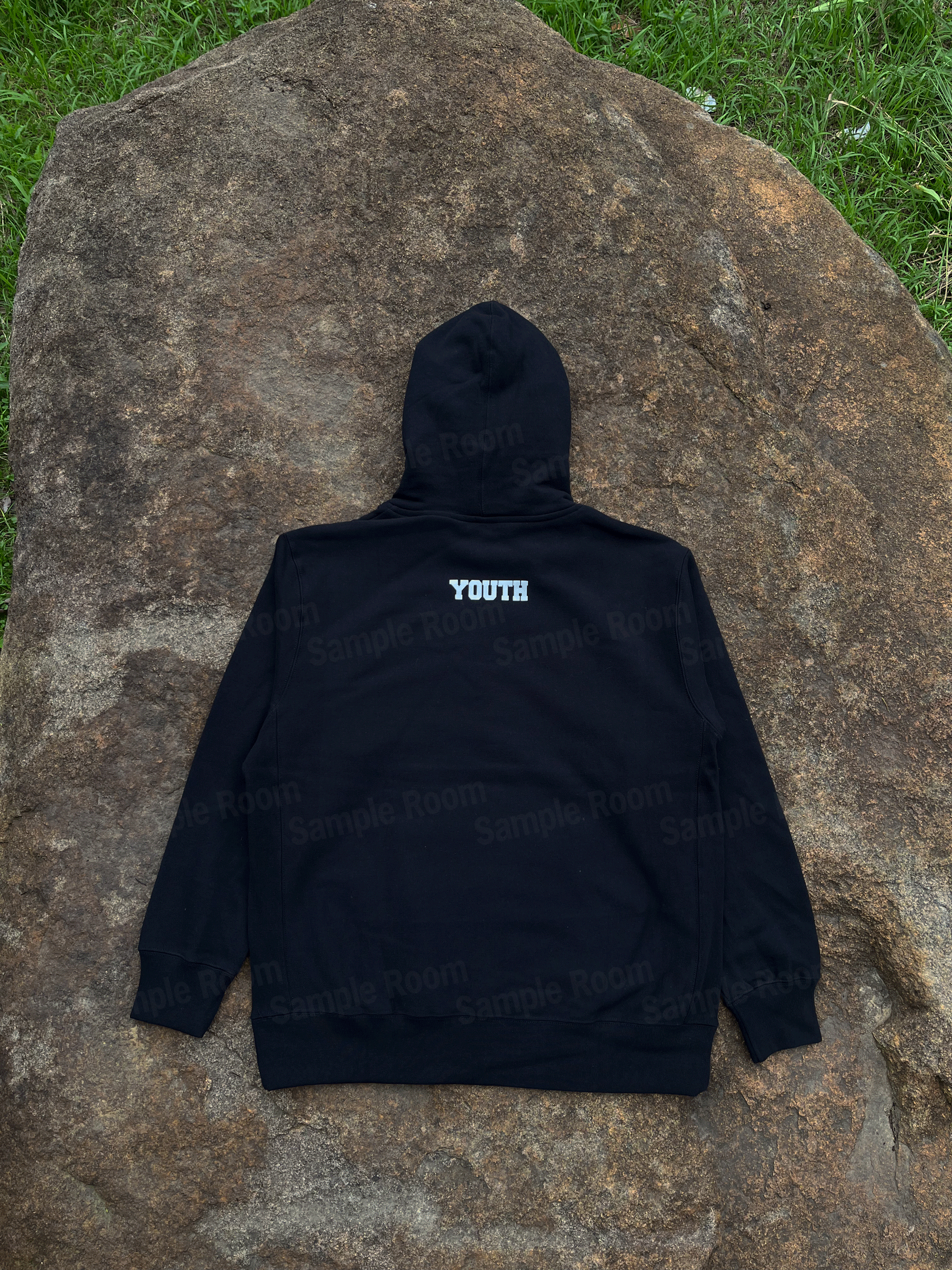 Design Wasted Youth Arch Logo Hoodie Black Hoodie - 6