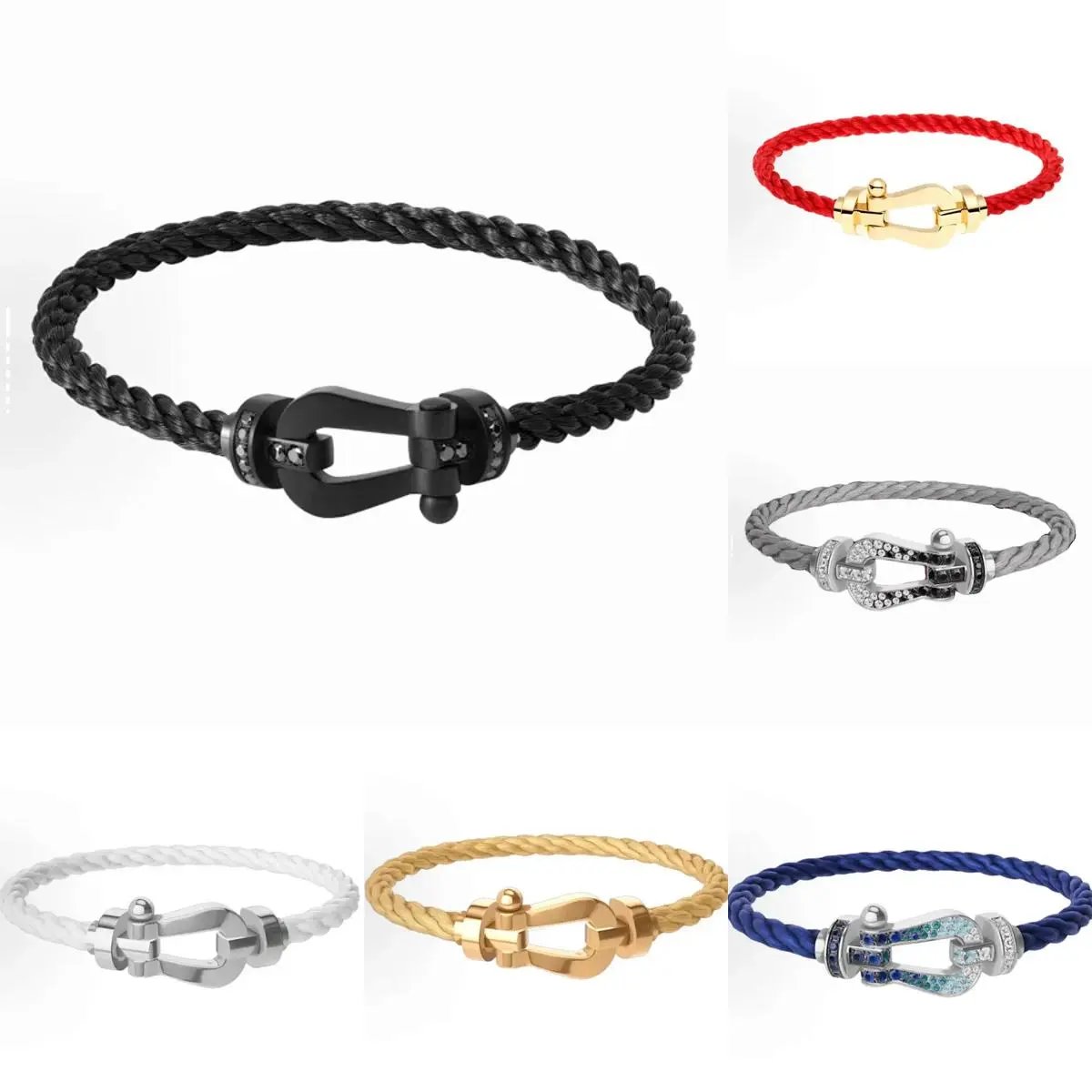 High quality horseshoe woven bracelet