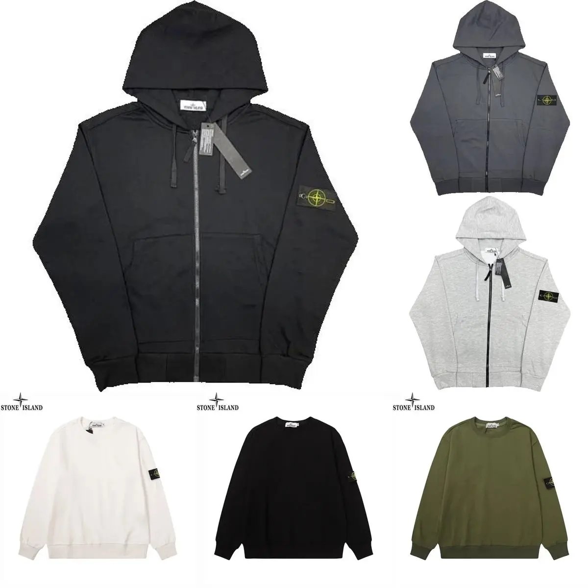 Stone Island Compass Logo Hood