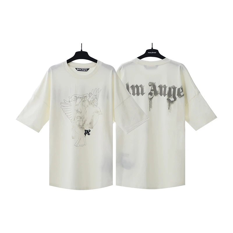 Palm Angels 217 Rue Saint-Honoré Script Logo Black T-Shirt - 12