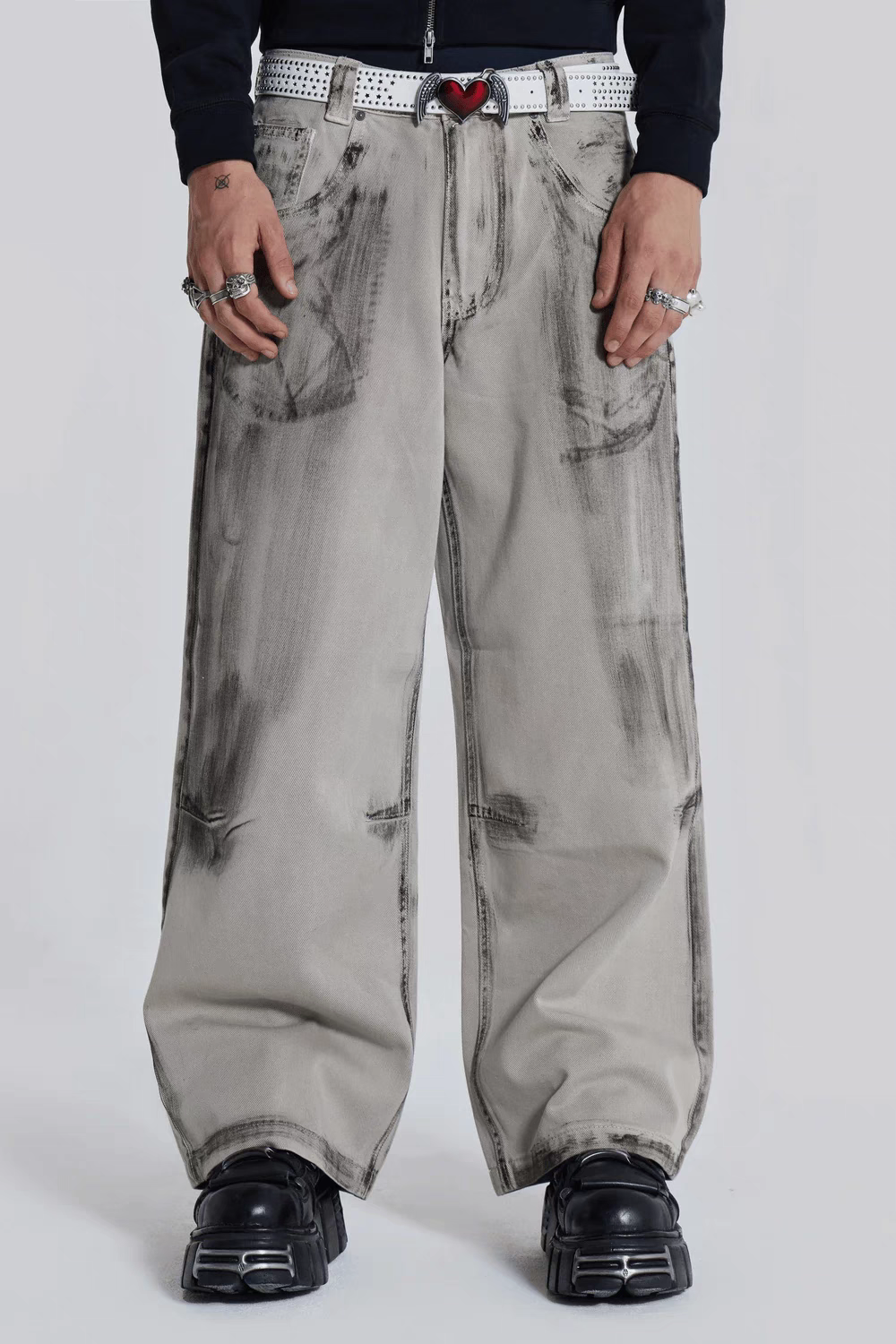 Jaded London Light Wash Colossus Fit Jeans Light Washed · 4