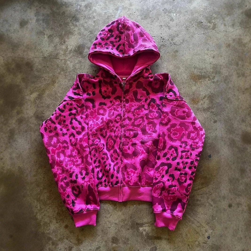 Pink Camo Zip Up