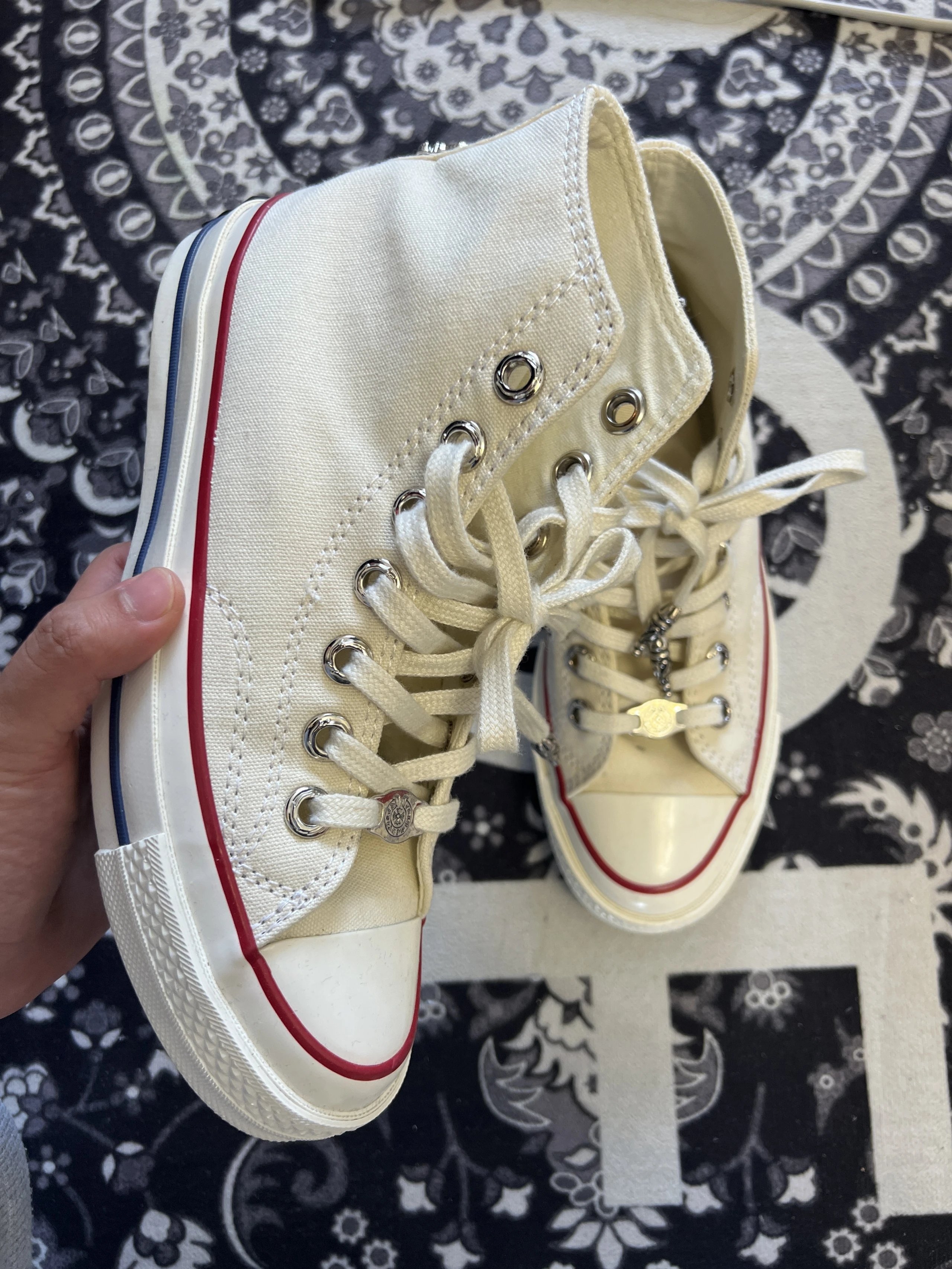 Remake Canvas Shoes Custom Cross Embroidered Leather Air · 6