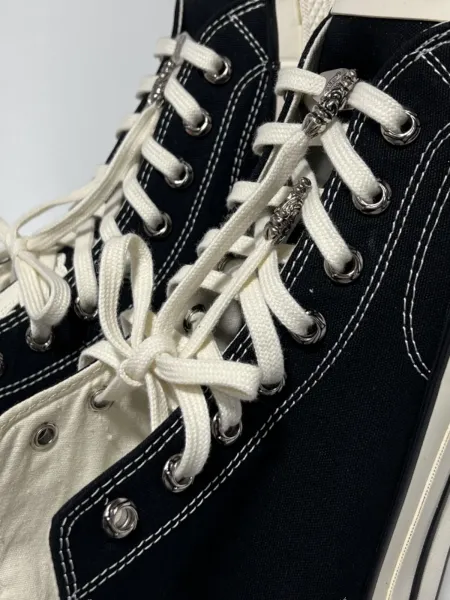 Converse Chuck Taylor All Star 70 Red Canvas Sneakers with Chrome Hearts Lace Locks - 5
