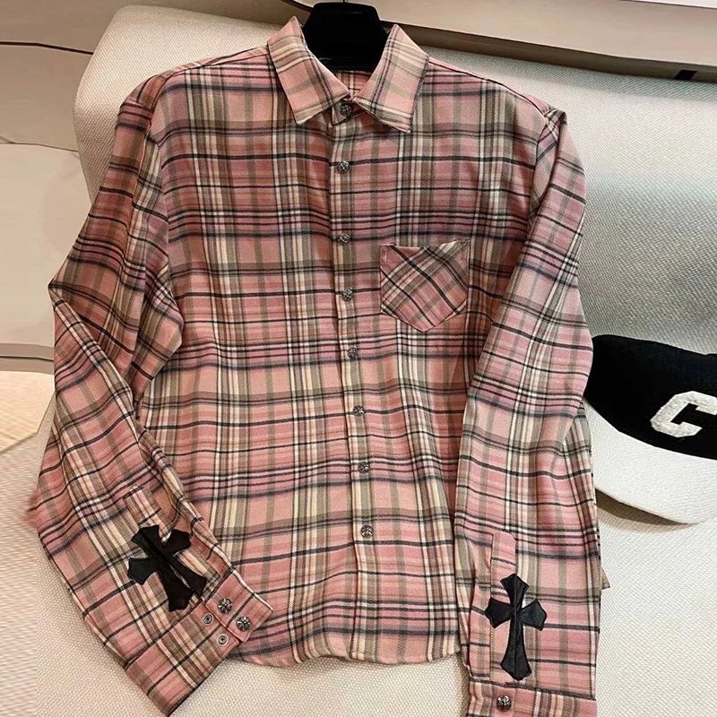 Trendy Fkro Heart Ch Cross Gingham Shirt 2