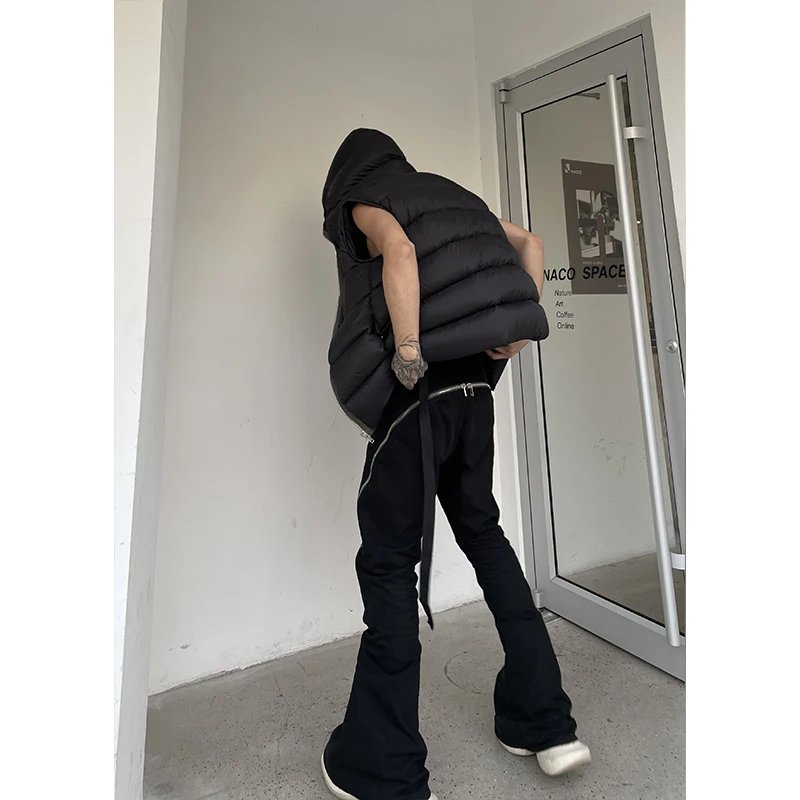 Pink Elephant Dark Style Long Hooded Down Jacket photo 2