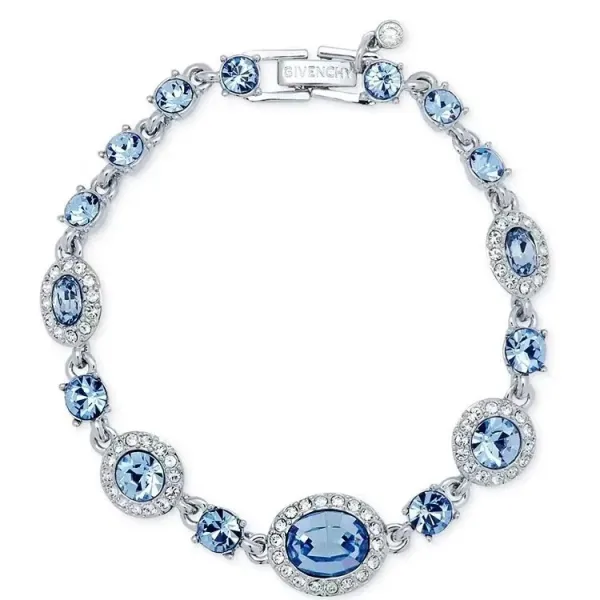 Givenchy Blue Crystal Oval Bracelet Jewelry - 1