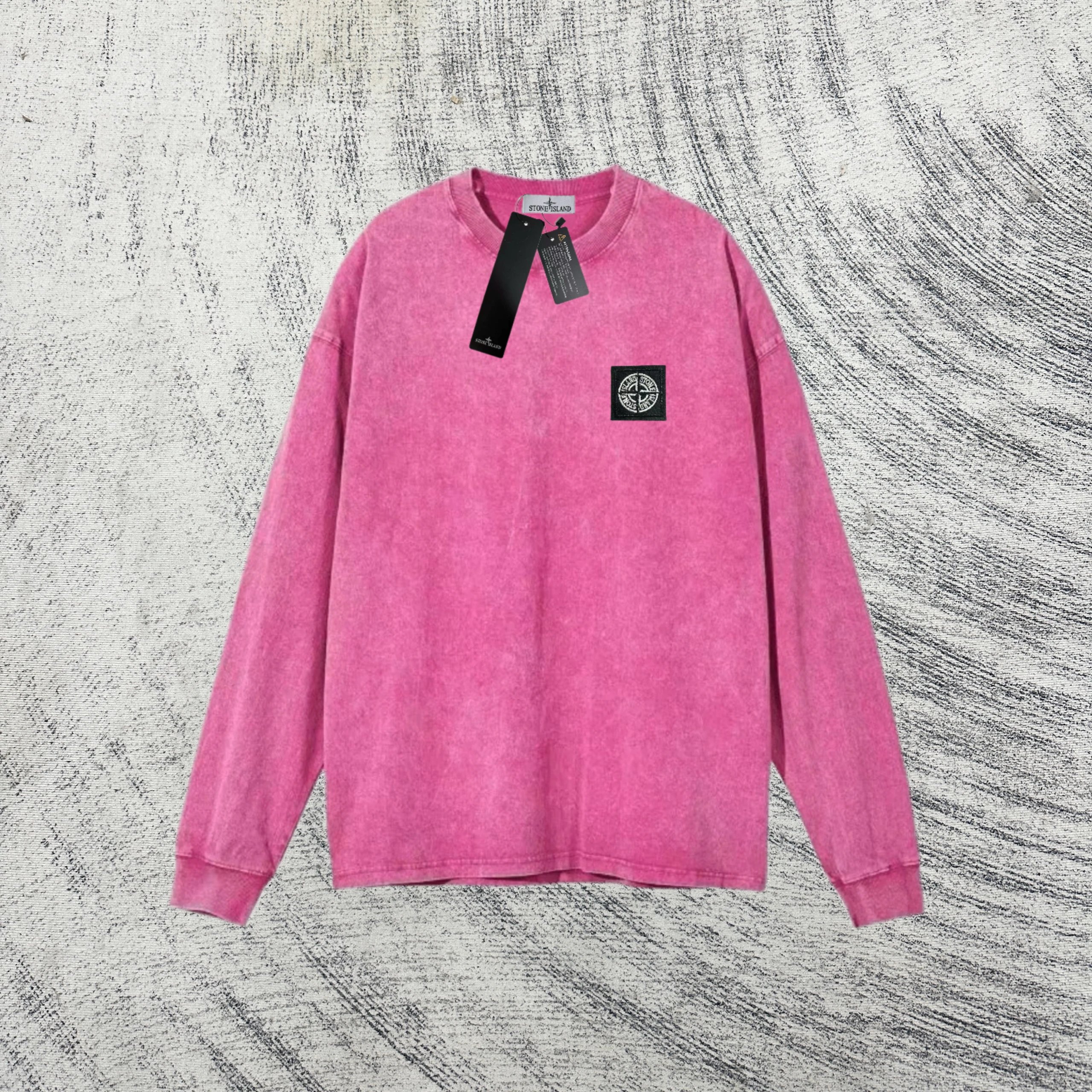 Stone Island Hoodies & Sweatshirts Raglan-sleeve crewneck sweatshirt with compass patch — 0417046CC