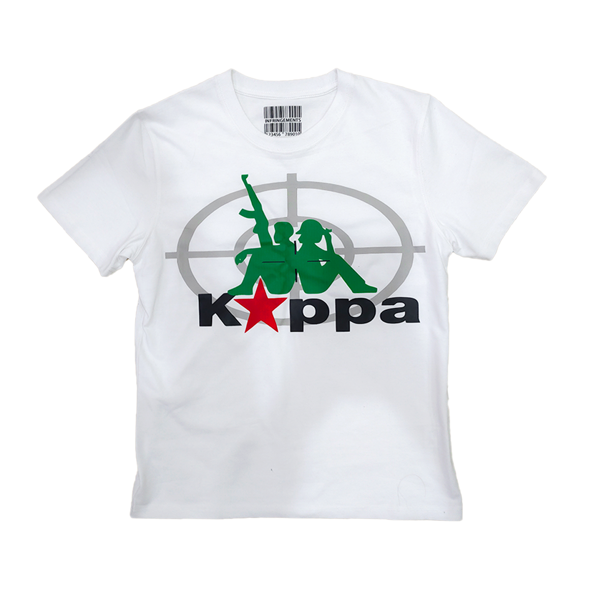 Kappa Omini Target Graphic White T-Shirt