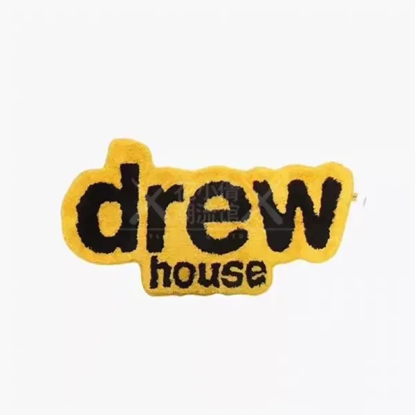 Drew House Logo Patch Yellow Black Embroidered Appliqué Accessories - 1