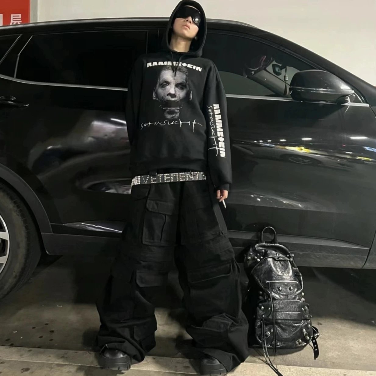 Vetements x Rammstein Graphic Hoodie Black - 3