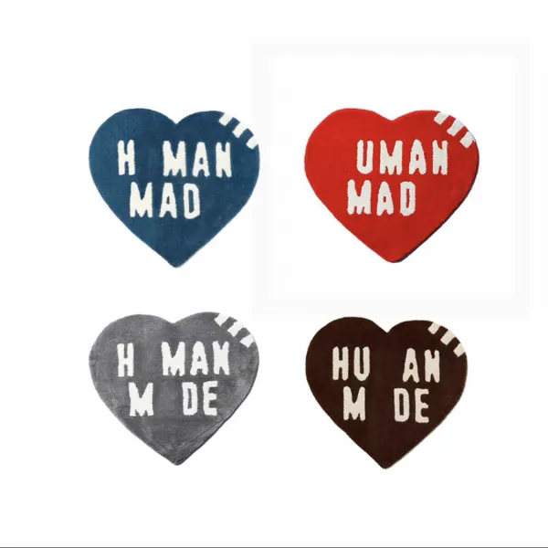 Human Made Heart Patch Embroidered Appliqué in Navy, Red, Gray, and Brown Accessories - 1