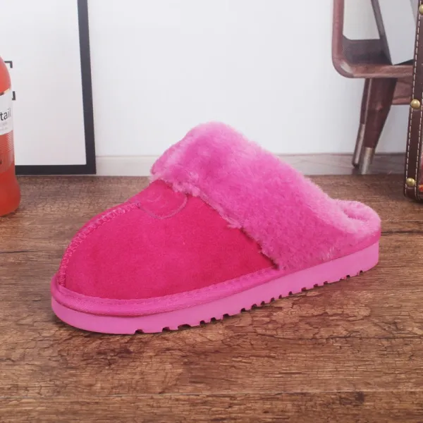 Design Fuzzy Slipper Pink Slippers - 1