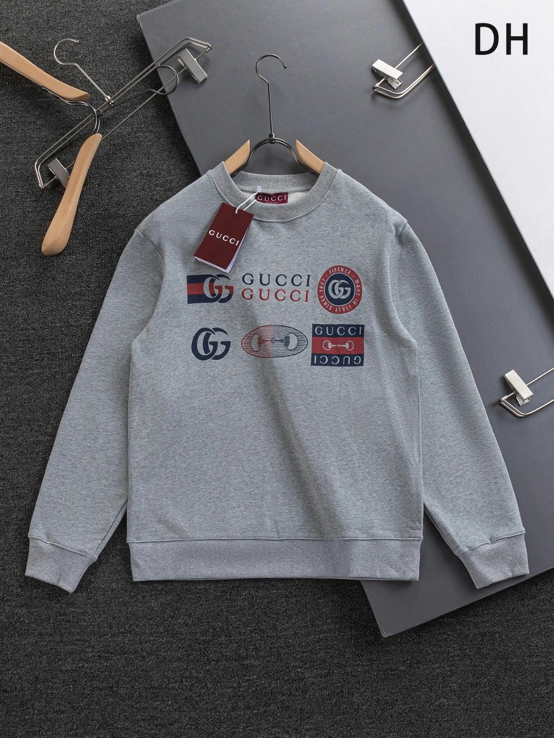 Gucci Embroidered Logo Black Hoodie - 9