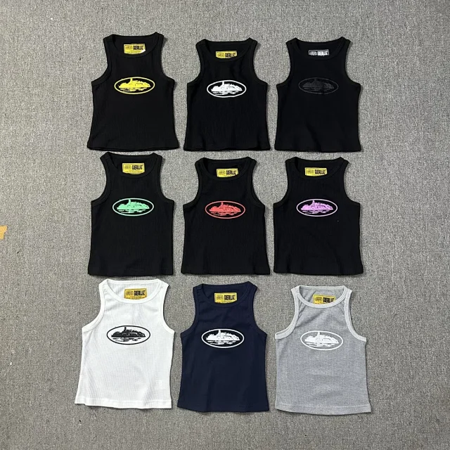 Guerillaz Vests Ribbed Tank Top with Oval Train Graphic product detail image 7