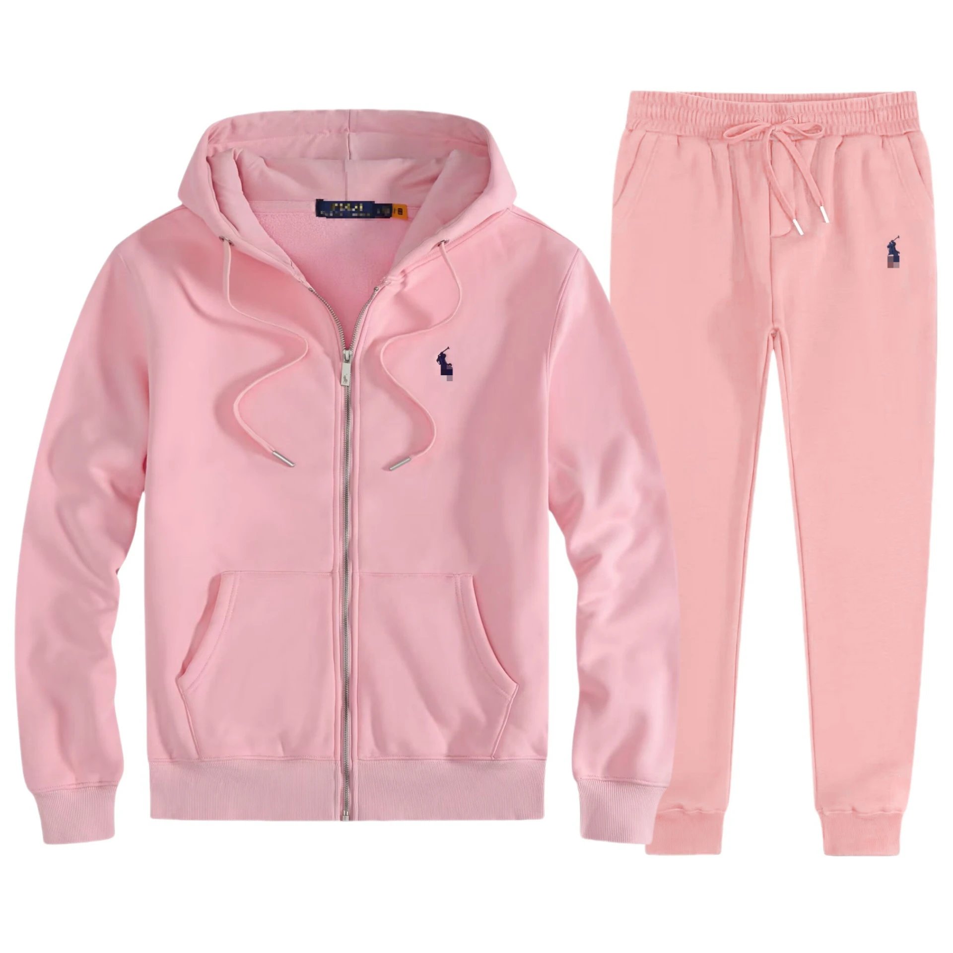 Pink suit-black label