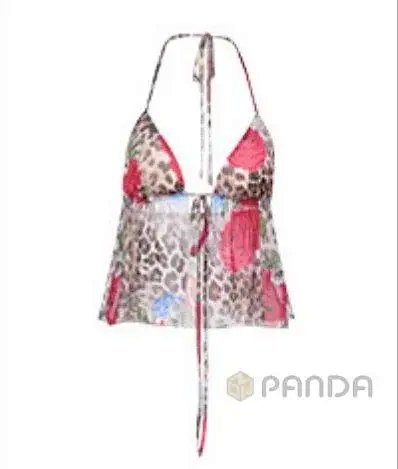 Hollowed-out backless halter top: seller detail photo 13