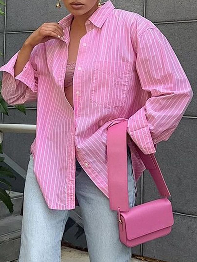 Striped shirt coat: seller detail photo 9