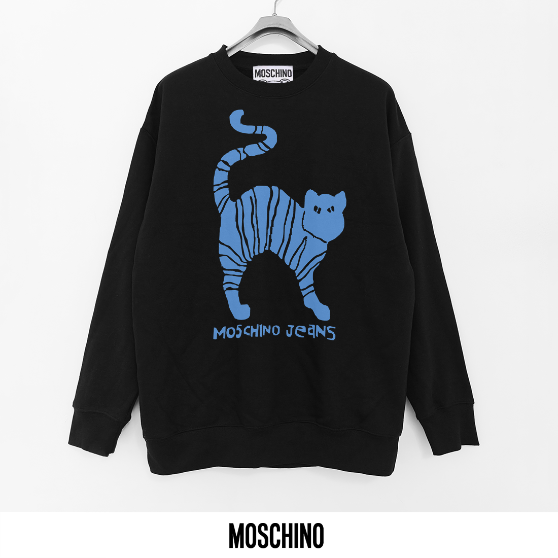 Moschino 40 Years of Love Heart Graphic Black Hoodie - 11