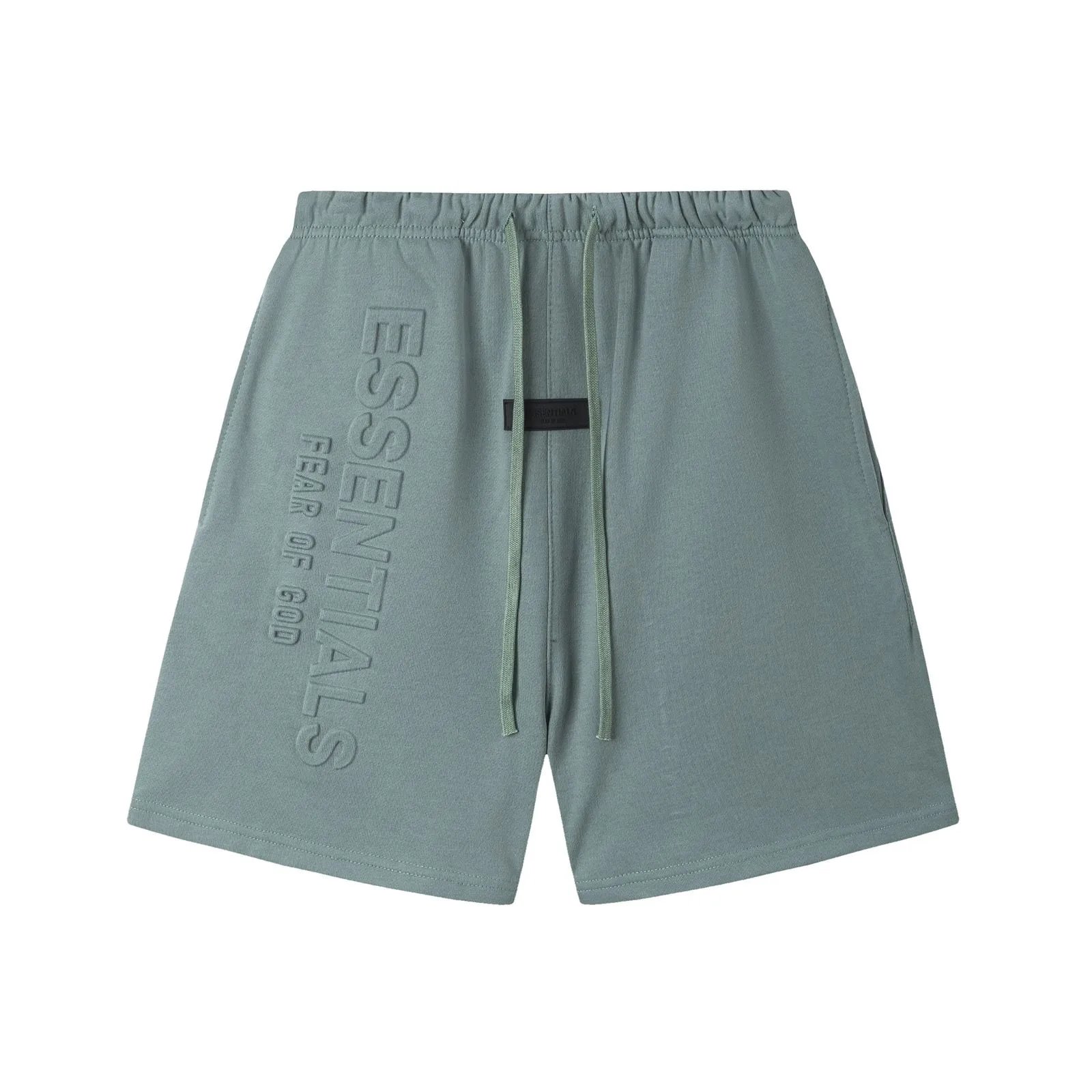 Fear of God Essentials Olive Green Shorts Green