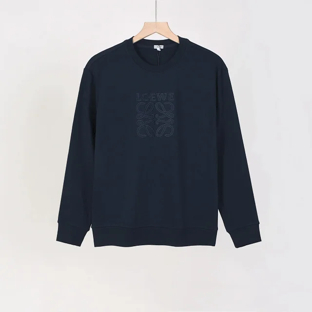 Loewe Hoodies & Sweatshirts Anagram embroidered crewneck sweatshirt product detail image 2