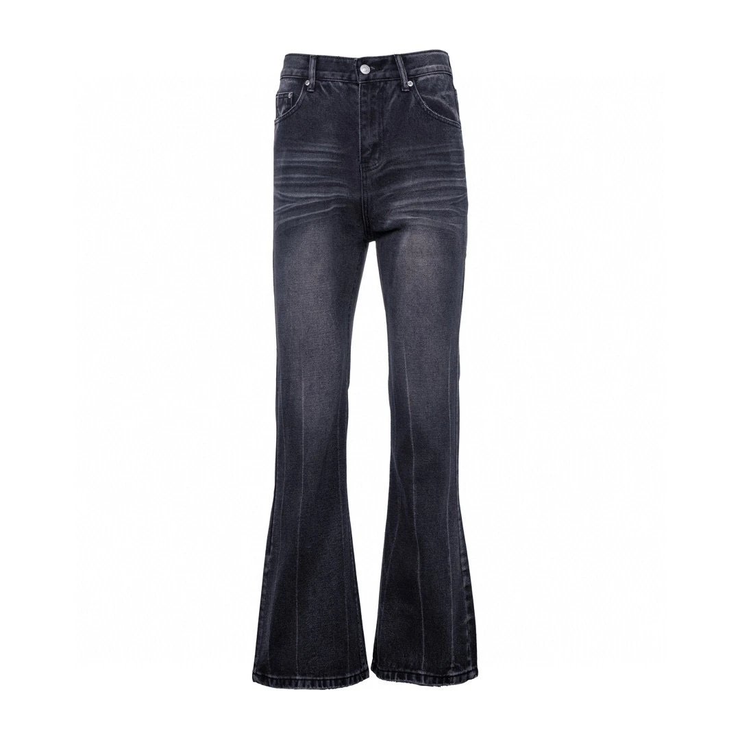 Balenciaga Jeans Straight-Leg Logo — 3209012CPZC